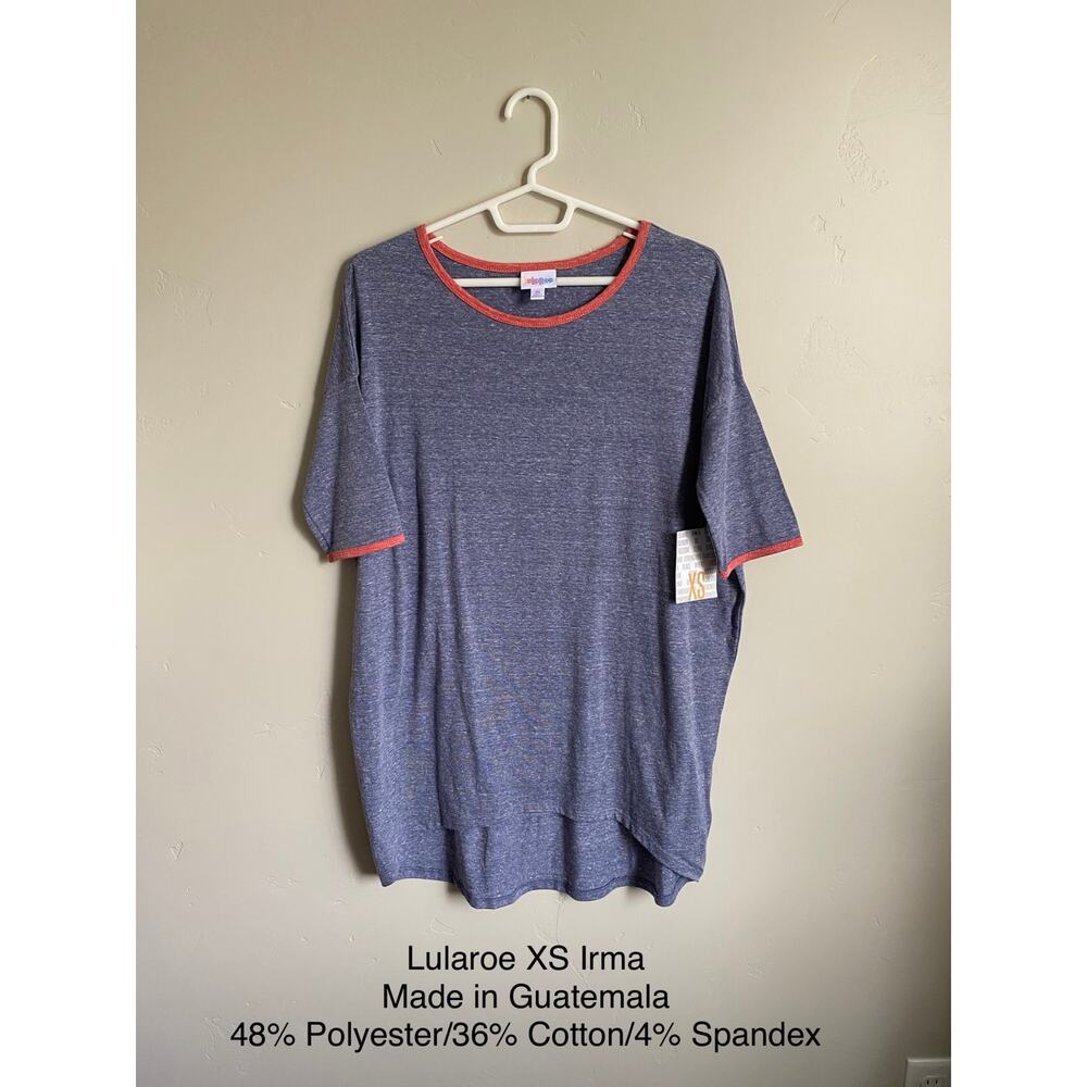 NWT XS Lularoe Irma- Purple